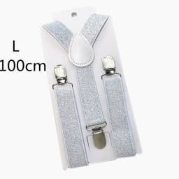 2.5CM Wide Gold Silver Elastic Strap Unisex Suspenders Adjustable Y back Adult Chirldren Men Women Boys Girls Braces For Party