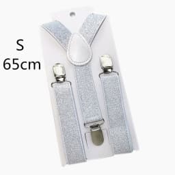2.5CM Wide Gold Silver Elastic Strap Unisex Suspenders Adjustable Y back Adult Chirldren Men Women Boys Girls Braces For Party