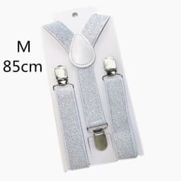 2.5CM Wide Gold Silver Elastic Strap Unisex Suspenders Adjustable Y back Adult Chirldren Men Women Boys Girls Braces For Party