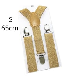 2.5CM Wide Gold Silver Elastic Strap Unisex Suspenders Adjustable Y back Adult Chirldren Men Women Boys Girls Braces For Party