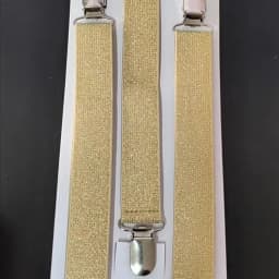 2.5CM Wide Gold Silver Elastic Strap Unisex Suspenders Adjustable Y back Adult Chirldren Men Women Boys Girls Braces For Party