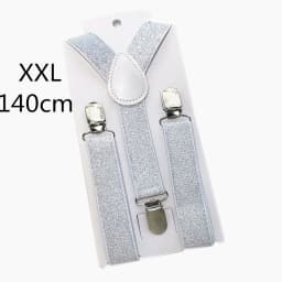 2.5CM Wide Gold Silver Elastic Strap Unisex Suspenders Adjustable Y back Adult Chirldren Men Women Boys Girls Braces For Party