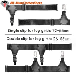 1PC Black Sock Garters For Women Girl JK Japanese Style Adjustable Elastic Non-Slip Sock Garter Holder Belt Leg Suspenders
