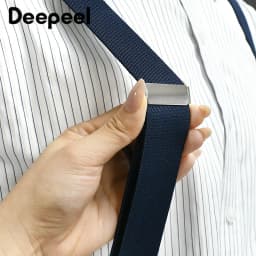 1Pc 3.5x120cm Men's Suspenders Adjustable Elastic Braces with Metal 4 Clips Snap Hooks for Pants Trouser Outfit Accessories