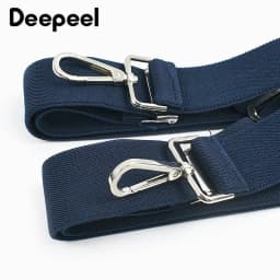 1Pc 3.5x120cm Men's Suspenders Adjustable Elastic Braces with Metal 4 Clips Snap Hooks for Pants Trouser Outfit Accessories