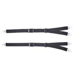 1Pair Men's Shirt Stays Leg Suspenders Strap Belt Adjustable Elastic Military Shirt Holders Tuckers Non Slip Clips Sock Garters