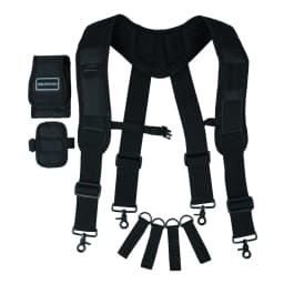 Magnetic Suspenders Tool Belt Suspenders with Large Moveable Phone Holder Pencil Holder, Adjustable Size Padded Suspends