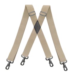 Heavy Duty Big Tall Suspenders with 4 Snap Hooks 3.5*120cm for Men Work Adjustable Elastic Trouser Brace Strap Belt Solid Black