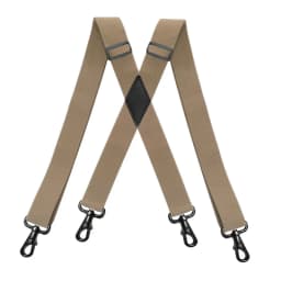 Heavy Duty Big Tall Suspenders with 4 Snap Hooks 3.5*120cm for Men Work Adjustable Elastic Trouser Brace Strap Belt Solid Black