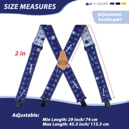 MELOTOUGH Men's Suspenders W/Clip Heavy Duty Suspenders for Men Big and Tall Work Suspenders for Jeans