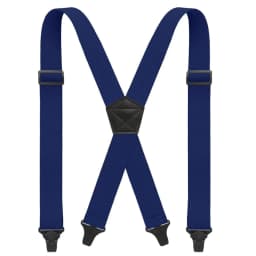 Men's Heavy Duty Big Tall Suspenders for Work, 3.8cm/1.5inch X-back 4 Strong Plastic Clips Adjustable Elastic Trouser Braces