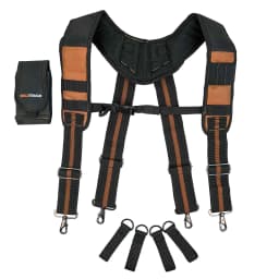 MELOTOUGH Work Suspenders Tool Belt Suspenders with Large Moveable Phone Holder