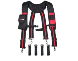 MELOTOUGH Work Suspenders Tool Belt Suspenders with Large Moveable Phone Holder