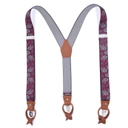 Leather Suspender Men Suspenders giarrettiere Male Casual suspensorio button-end Trousers Strap Father/Husband's Gifts NBD9123