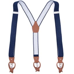 Leather Suspender Men Suspenders giarrettiere Male Casual suspensorio button-end Trousers Strap Father/Husband's Gifts NBD9123