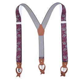 Leather Suspender Men Suspenders giarrettiere Male Casual suspensorio button-end Trousers Strap Father/Husband's Gifts NBD9123