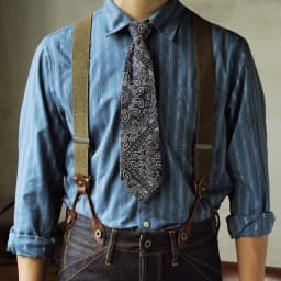 Red Tornado Vintage Super Quality Adjustable Cowhide Spaghetti Flexible Shoulder Strap Suspenders One Belt Two Usage Option