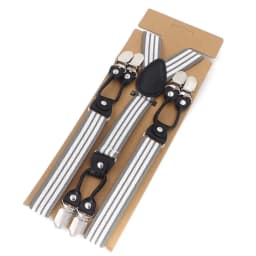 Fashion Suspenders 6 Clips Man's Braces Adjustable Elasticity Suspensorio Bretelles Hommes Y-Back Ligas Tirantes 2.5*120cm