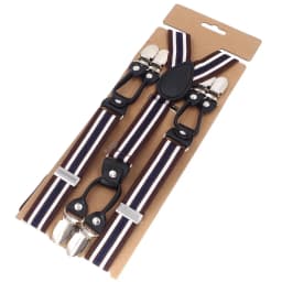 Fashion Suspenders 6 Clips Man's Braces Adjustable Elasticity Suspensorio Bretelles Hommes Y-Back Ligas Tirantes 2.5*120cm