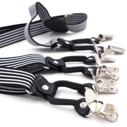 Fashion Suspenders 6 Clips Man's Braces Adjustable Elasticity Suspensorio Bretelles Hommes Y-Back Ligas Tirantes 2.5*120cm