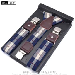 Men's Suspenders Fashion Leather Suspender Men Casual Suspensorios Trousers Strap 3.5*120cm Gift For Dad High Quality Tirantes