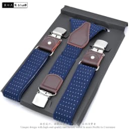 Men's Suspenders Fashion Leather Suspender Men Casual Suspensorios Trousers Strap 3.5*120cm Gift For Dad High Quality Tirantes