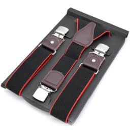 Men's Suspenders Fashion Leather Suspender Men Casual Suspensorios Trousers Strap 3.5*120cm Gift For Dad High Quality Tirantes