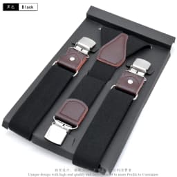 Men's Suspenders Fashion Leather Suspender Men Casual Suspensorios Trousers Strap 3.5*120cm Gift For Dad High Quality Tirantes