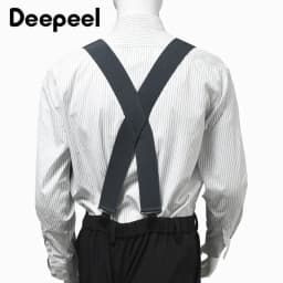 5*120cm Fashion Adults Men's Suspenders X-type 4 Clips Braces Wide Adjust Elastic Strap Harness Man Male Jockstrap for Pants