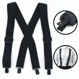 5*120cm Fashion Adults Men's Suspenders X-type 4 Clips Braces Wide Adjust Elastic Strap Harness Man Male Jockstrap for Pants