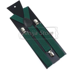 Colorful Elastic Leather Suspenders Men Kid Boys Straps Unsex Clip-on Buckle Wedding Adjustable Suspension For Shirt Accessories