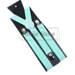Colorful Elastic Leather Suspenders Men Kid Boys Straps Unsex Clip-on Buckle Wedding Adjustable Suspension For Shirt Accessories