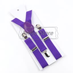 Colorful Elastic Leather Suspenders Men Kid Boys Straps Unsex Clip-on Buckle Wedding Adjustable Suspension For Shirt Accessories