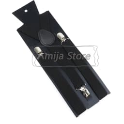 Colorful Elastic Leather Suspenders Men Kid Boys Straps Unsex Clip-on Buckle Wedding Adjustable Suspension For Shirt Accessories