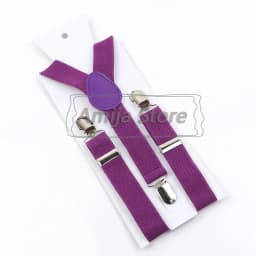 Colorful Elastic Leather Suspenders Men Kid Boys Straps Unsex Clip-on Buckle Wedding Adjustable Suspension For Shirt Accessories