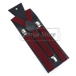 Colorful Elastic Leather Suspenders Men Kid Boys Straps Unsex Clip-on Buckle Wedding Adjustable Suspension For Shirt Accessories