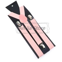 Colorful Elastic Leather Suspenders Men Kid Boys Straps Unsex Clip-on Buckle Wedding Adjustable Suspension For Shirt Accessories