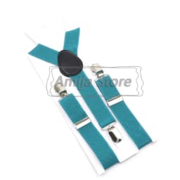 Colorful Elastic Leather Suspenders Men Kid Boys Straps Unsex Clip-on Buckle Wedding Adjustable Suspension For Shirt Accessories