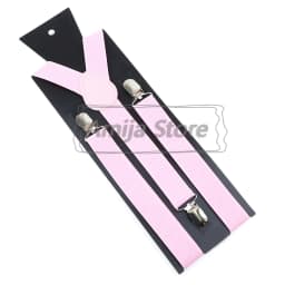 Colorful Elastic Leather Suspenders Men Kid Boys Straps Unsex Clip-on Buckle Wedding Adjustable Suspension For Shirt Accessories