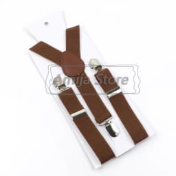 Colorful Elastic Leather Suspenders Men Kid Boys Straps Unsex Clip-on Buckle Wedding Adjustable Suspension For Shirt Accessories
