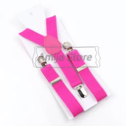 Colorful Elastic Leather Suspenders Men Kid Boys Straps Unsex Clip-on Buckle Wedding Adjustable Suspension For Shirt Accessories