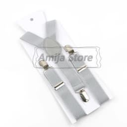 Colorful Elastic Leather Suspenders Men Kid Boys Straps Unsex Clip-on Buckle Wedding Adjustable Suspension For Shirt Accessories