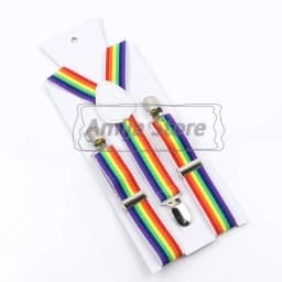 Colorful Elastic Leather Suspenders Men Kid Boys Straps Unsex Clip-on Buckle Wedding Adjustable Suspension For Shirt Accessories