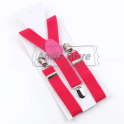 Colorful Elastic Leather Suspenders Men Kid Boys Straps Unsex Clip-on Buckle Wedding Adjustable Suspension For Shirt Accessories