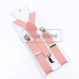 Colorful Elastic Leather Suspenders Men Kid Boys Straps Unsex Clip-on Buckle Wedding Adjustable Suspension For Shirt Accessories