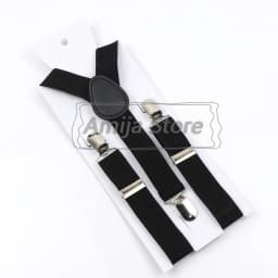 Colorful Elastic Leather Suspenders Men Kid Boys Straps Unsex Clip-on Buckle Wedding Adjustable Suspension For Shirt Accessories