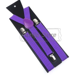 Colorful Elastic Leather Suspenders Men Kid Boys Straps Unsex Clip-on Buckle Wedding Adjustable Suspension For Shirt Accessories