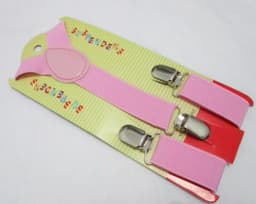 2021 New Fashion Black Plain Color Children /Kids Adjustable Clip-on Y-back Suspenders Braces For Boy and Girls For 1-8 Years