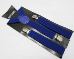 2021 New Fashion Black Plain Color Children /Kids Adjustable Clip-on Y-back Suspenders Braces For Boy and Girls For 1-8 Years