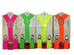 2021 New Fashion Black Plain Color Children /Kids Adjustable Clip-on Y-back Suspenders Braces For Boy and Girls For 1-8 Years